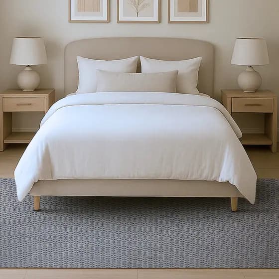 Tapete Sisal Natural Colibri Cinza Casa Quarto 1,50x2,50