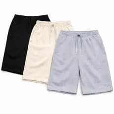 Kit 3 Bermudas moletom premium cores sortidas, bolsos laterais, moda casual, dia a dia ou academia
