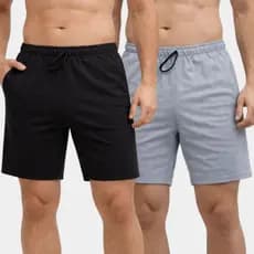 Kit 2 Bermuda Moletom Academia Short Esporte Fitness / Casual