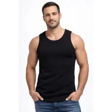 Regata Masculina Estilo Americano Canelada Slim Fit Academia Fitness