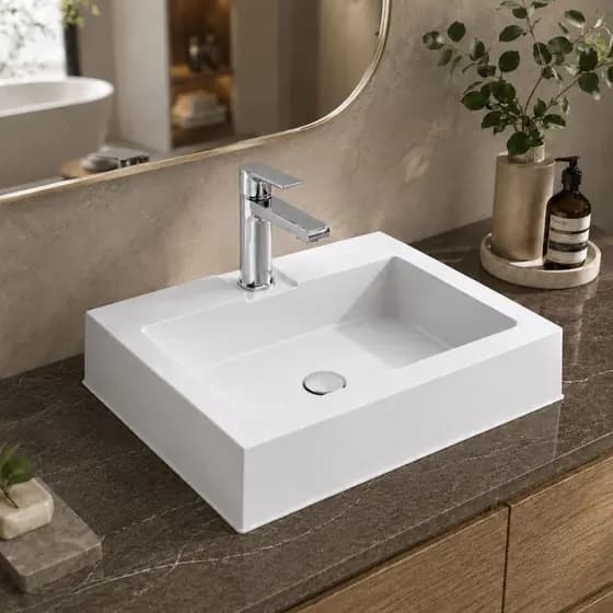 Cuba Pia De Sobrepor Para Banheiro e Lavabo Em Plástico Pronta Entrega