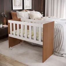 Mini Berço Infantil Com Colchão Chiqueirinho Luxo Para Bebê Unissex Cama