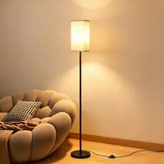 Luminária de Chão Moderna com Interruptor de Pedal para Sala, Quarto, Escritório e Leitura
