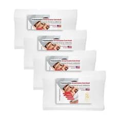 KIT 4 Travesseiro CONTOUR PILLOW CERVICAL Orto MAGNÉTICO com Infravermelho Terapêutico Anti Ronco