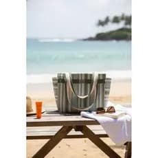 Bolsa de Praia Feminina Impermeável com Necessaire, Bolsa Piscina, Sacola Praia e Piscina, Bolsa Feminina