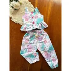 2 a 4 anos - Conjunto Blogueirinha Infantil Feminino Menina | 2 Peças | Moda infantil