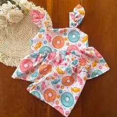 NOVIDADE (1 a 2 anos) Conjunto short Infantil - Blusa e Short - Estampas Variadas