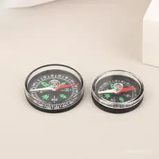 Bússola portátil de 35/40mm feita de material ABS, adequada para camping, navegação, montanhismo, passeios a cavalo e co