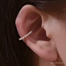 Anel de nariz falso feminino elegante, sem necessidade de perfuração, acessório hipoalergênico.