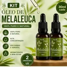 Kit 2 Óleos de Melaleuca 100% Puro – Rotina de Cuidados  30ml