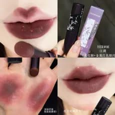 Batom Matte HERORANGE Soft Mist, Fácil de Aplicar, Cor Escura
