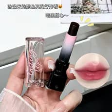 Batom MANSLY que muda de cor, textura preta de longa duração, brilho labial hidratante