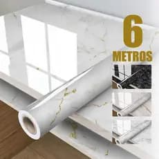 Papel de Parede Porcelanato Mármore | Instalação Fácil, Resistente à Umidade e Fungos