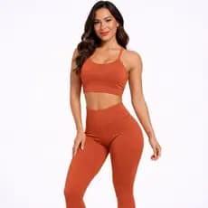 Conjunto Feminino Top e Legging Suplex Fitness