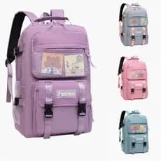mochila escolar feminina  Passeio Coreano  Grande Capacidade Impermeável