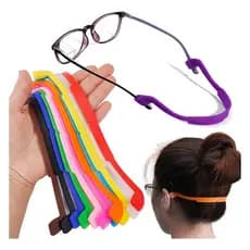 01 Cordinha Cordão Corrente Silicone Segura Óculos Infantil Adulto Colorido Firmeza Aleatória