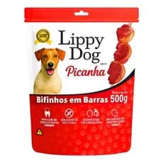 Bifinho Carne Picanha 500g Petisco Snack Cães Premium Cachorro Proteína Animal Treino Recompensa