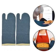 Luva Térmica para Cozinha, Forno, Industrial, Alta Temperaturas Azul Grafatex