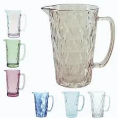 Jarra Diamond 1L Ambar de Qualidade e Resistente para Água Suco Bebida Almoço Jantar Restaurante