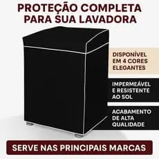Capa para Maquina de Lavar Impermeável com Ziper todos os Tamanhos e Marcas e Forro Flanelado