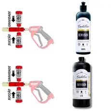 Kit Lavagem Automotiva Profissional Snow Foam Gravity Sigma SGT-9939 + Shampoo Nevasca Cadillac 1:1600
