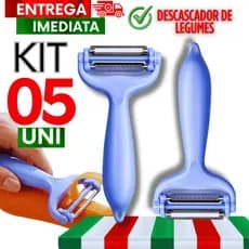 Descascadores Legumes Frutas 3 Lâminas Afiadas 16 cm Aço Inox Restaurantes Utensílios de Cozinha