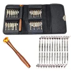 Chaves De Precisão Fenda Torx Philips Multiuso 25 Em 1 com Estojo Portátil para Celular, Óculos