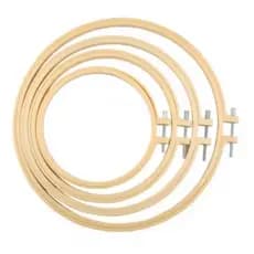 Bastidor de Bambu com Tarracha Regulagem quadro para bordado – Moldura e Suporte para Tecido