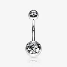 Piercing de Umbigo com Zircônia Hipoalergênico
