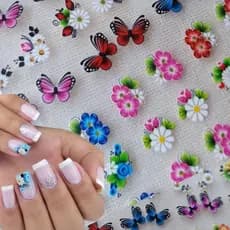 Adesivo de unhas modelos variados