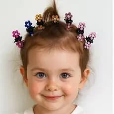 Kit 10 Mini Presilhas Strass Infantil/Pet - Cabelo