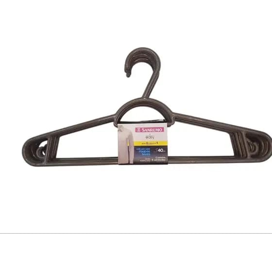 Cabide San Remo Pendura Mais – Kit com 6 Unidades | 40cm