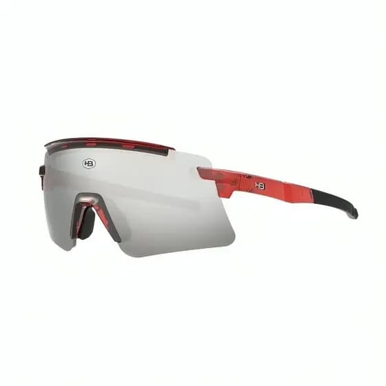 Óculos Para Ciclismo E Corrida Esportivo de Sol HB Apex Gloss Red Apple Silver Sol 136 mm