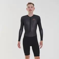 Macaquinho Masculino Triathlon Contrarrelogio Ciclismo TT Preto | Marcio May Sports