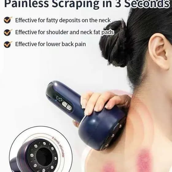 Instrumento gua sha elétrico recarregável, instrumento doméstico gua sha, dragagem, escova meridiana, massagem