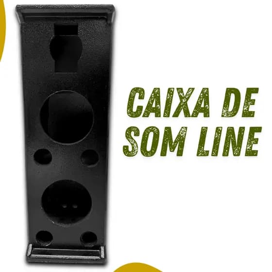 Caixa de som Line Hurra Para Alto Falante de 6 Polegadas Evento, Banda, Igreja, Escola e Bar Caixa Vazia