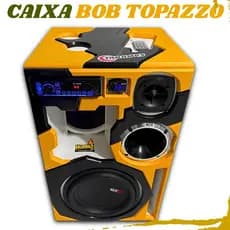 Caixa Bob Residencial Grave de 12 Pol Médio de 10” Pole Bluetooth