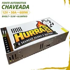 Fonte Chaveada 50A 12V 600W Bivolt Som Hurra Som