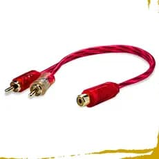 Cabo Rca Cristal Matte E-tech Y 1 Macho 2 Fêmeas 1m-2f