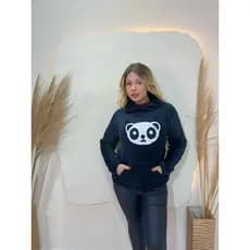 BLUSA COM ESTAMPA DO PANDA BEM QUENTINHA