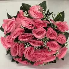Rosa artificial C/ 24 kit com 1(24flores)  kit com 2(48flores)