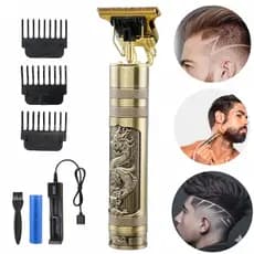 Maquina De Cortar Cabelo Barbeador Eletrico Aparador De Pelos Acabamento Dragão Buda Profissional