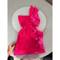 vestido babado feminino, vestido com babado