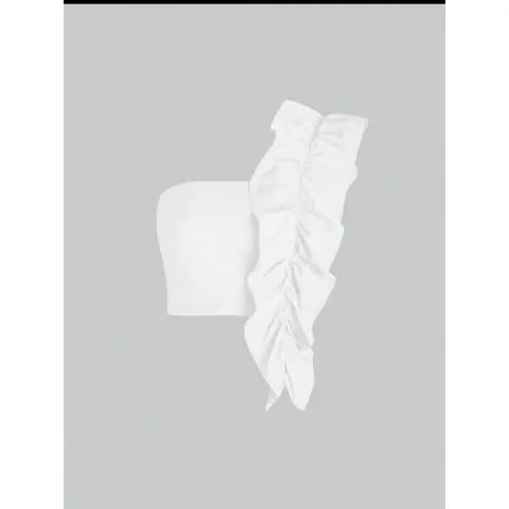 cropped chique  babado cropped paty