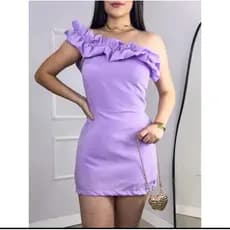 vestido babado nula manga paty nordestina