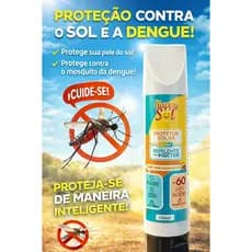 Protetor Solar FPS 60 com Repelente | Rosto e Corpo | Proteção UVA UVB + Anti Dengue