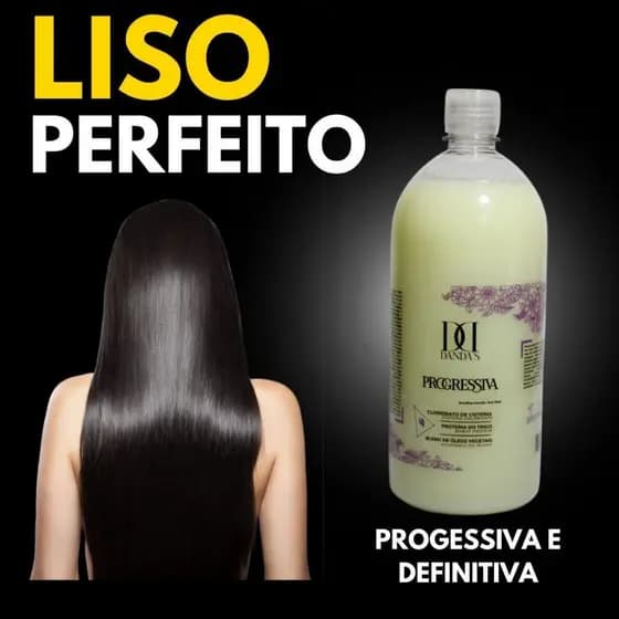 Liso Perfeito 1 Lt / Alisamento Profissional /Anti frizz/Redução de Volume /Duradouro/ Progressiva