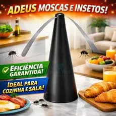 Ventilador Espanta Mosca e Mosquito  Armadilha Elétrica Silenciosa para Cozinha, Sala e Churrasco.