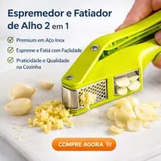 Espremedor e Fatiador de Alho Multifuncional Utensílio De Cozinha Portátil
