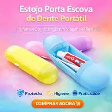 Estojo Porta Escova de Dente Portátil Higiene e Organização em Viagens e Dia a Dia